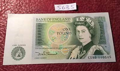 Uncirculated English £1 CS83 110546 Somerset 1980-84 (one Of 6 Consec) LOT 5635 • £3.50