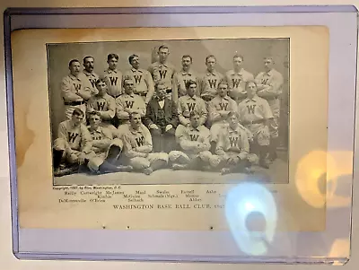 1898 Spalding WASHINGTON SENATORS Team Photo 5 X7  • $15