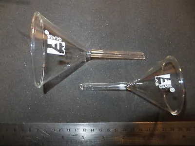 £8.44 • Buy ELab Glass Funnel Set 75mm & 55mm Borosilicate Glassware NEW Kitchen Chemistry