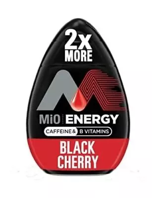 (3) MiO Energy Black Cherry Naturally Flavored Liquid Water Enhancer 3.24 • $15.79