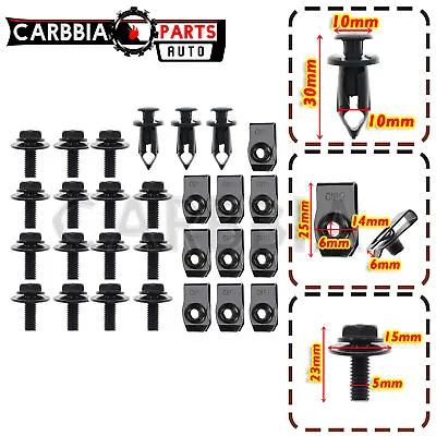 Splash Shield Guard Bumper Hardware Kit Bolts Clips For 03-07 Infiniti G35 Coupe • $6.94