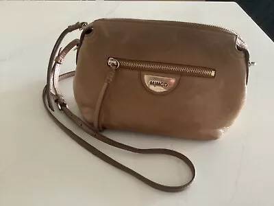 $39.95 • Buy MIMCO Tan Leather Crossbody Bag…Great Pre-loved Condition 