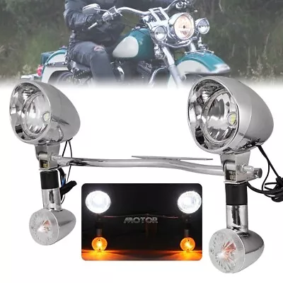 $79.99 • Buy Spot  Passing Turn Signal Lights Bar For Yamaha V-Star XVS 250 650 950 1100 1300