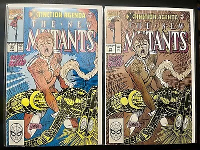 New Mutants 95 Set 2 Gold Variant Vintage 1990s Nov Old Comic Book Lot Bundle • $15