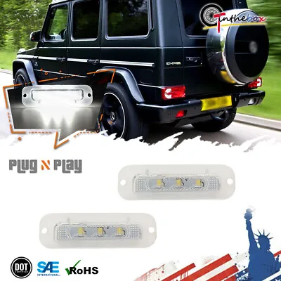 White Led License Plate Lights For Mercedes Benz W463 G-Class G500 G550 G55 G63 • $9.99