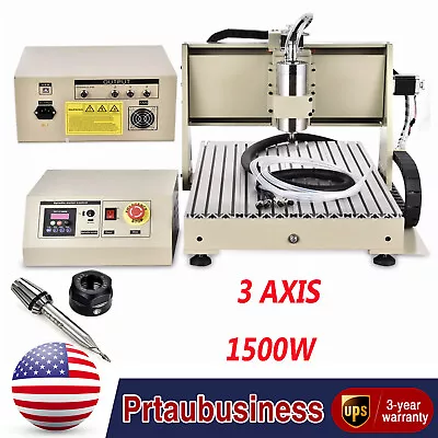 3 AXIS 6040 1.5KW  CNC Router Engraver USB Wood Metal Milling Engraving Machine  • $1006.05