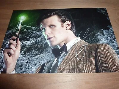 MATT SMITH Signed 12X8 Photo DOCTOR WHO + COA • $80.15