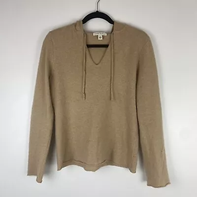 Banana Republic Women's Knit Hoodie Size S Tan Wool Rabbit Hair Sweater Soft  • $17.99