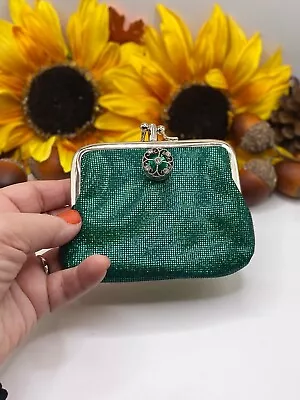 Snap Jewelry Emerald Green Credit Card Lipstick Micro Purse & 18mm Ginger Snap! • $18