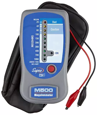 Supco M500 Insulation Tester/Electronic Megohmmeter With Soft Carrying Case • $109.95