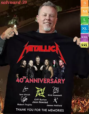 Metallica 40th Anniversary Thank You For The Memories T-shirt Unisex S-3XL • $19.99