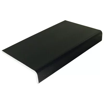 Black Ash UPVC Fascia Cover Board  Various Depths 2.5m Length 2 Pack • £45.87