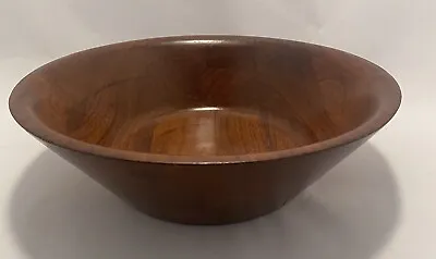 Handmade Wood Bowl Burl Walnut 118 Billings Missouri 11 X3.25  • $21.77