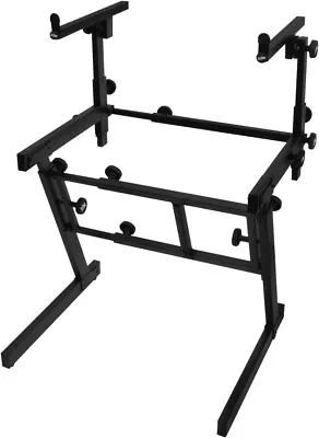 On-Stage KS7365EJ Pro Heavy-Duty Folding-Z Keyboard Stand With 2nd TierBlack • $219.95