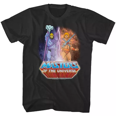 Masters Of The Universe Skeletor Versus He-Man Men's T Shirt Lightning Eternia • $24.50