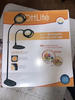 OttLite 2-in-1 Led Magnifier Floor And Table Light • $59.99