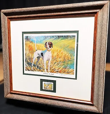 Todd Mallett 1998 Quail Unlimited Stamp Print With Stamp - Brand New Frame • $325