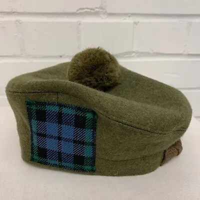 SCOTTISH TAM O SHANTER KHAKI GREEN BONNET HAT - Size: 51cm  British Military NEW • £24