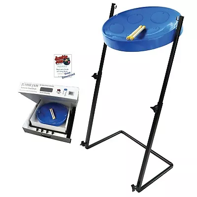 Jumbie Jam Steel Drum Kit W/ Metal Z-Floor Stand - Blue G Major Pan • $249.95