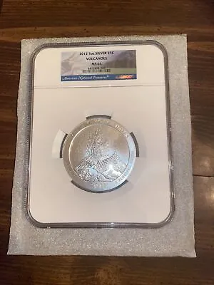 🌋🌋2012 Hawaii Volcanoes - 5 Oz. Silver ATB - NGC MS 64 Graded In 2022🌋🌋 • $399.99