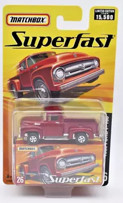 Matchbox New Superfast #26 Ford F 100 Pickup 1956. Blister Card. Limited 15500 • $12.90