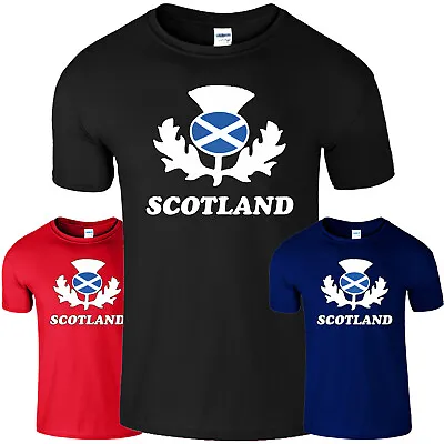 £7.99 • Buy Scotland Football Mens T-Shirt Scottish Flag Supporters Sports Soccer Kids Tee