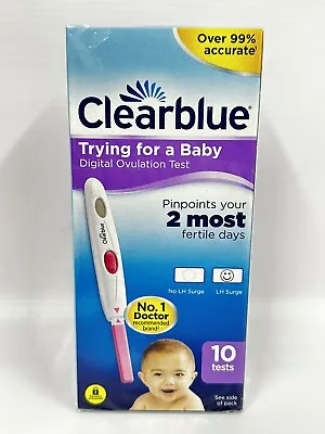£14.99 • Buy Clearblue Digital Ovulation Test Sticks Fertility Kit 10 Tests Over 99% Accurate
