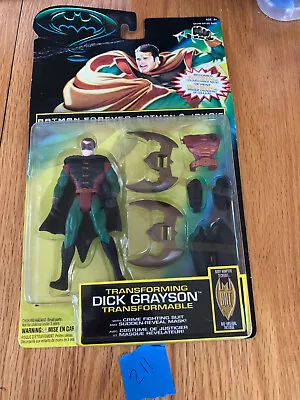 Batman Forever Transforming Dick Grayson Action Figure Vintage 1995 Kenner Toy • $8.50