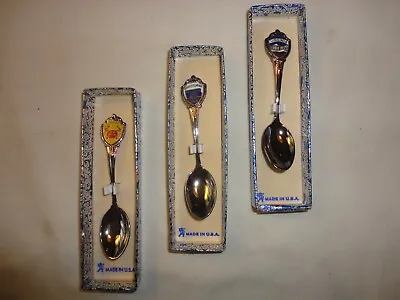 $5.99 • Buy 3 Vintage Miniature Collectible Spoons Maryland , Pennsylvania , Virginia  