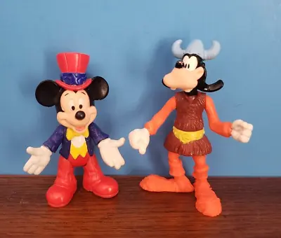 Disney Mickey Mouse & Goofy Figurines  ~ Disney Epcot Center ~ Set Of 2 • $5.99