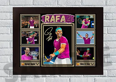 Rafael Nadal Rafa GOAT 21 Slams Tennis A4/A3  Memorabilia/Collectable/gift #208 • £13.99