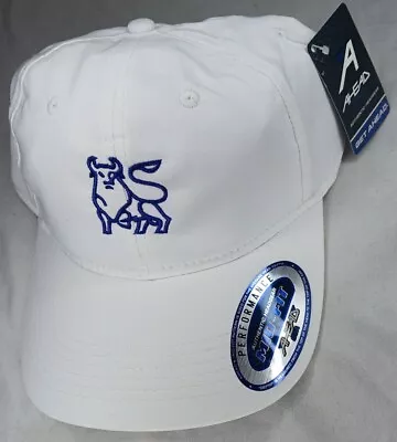 Merrill Lynch Golf Hat Bank America Strapback White Embroidered Bull AHEAD Cap • $11.99