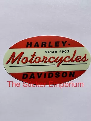 $5.95 • Buy Harley Davidson Motorcycle VINTAGE Style 4” Sticker , Old School Helmet Decal