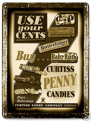 CANDY Store METAL Sign Display CANDY Shop KIDS Collectible VINTAGE Style Art 473 • $19.55
