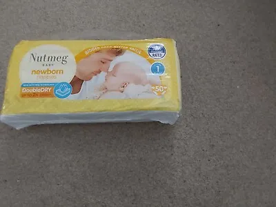 £11 • Buy 150 Size 1 Newborn Nappies 3x50 Pack Nutmeg Brand Great Value Donation To SBCU