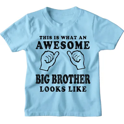 £6.95 • Buy Awesome Big Brother | Kids T-Shirt 1-13 Yrs | Boys Funny Christmas Birthday Gift