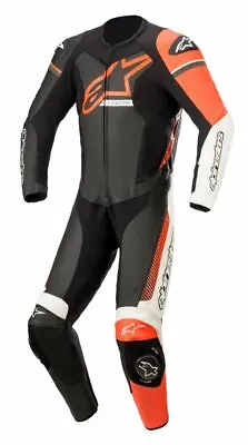 $978.76 • Buy Alpinestars GP Force Phantom Leather 1PC Motorcycle Race Suit Black/Red Flu 1231