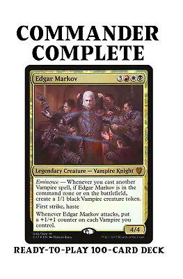 Edgar Markov VAMPIRE TRIBAL Magic MTG Custom Commander Deck • $249.99