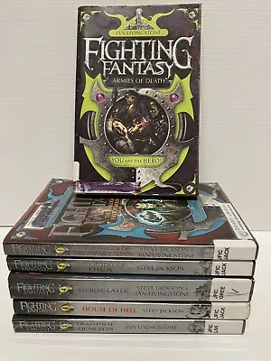 Fighting Fantasy Bulk Lot 6 PB Books Steve Jackson/Ian Livingstone • $59.95