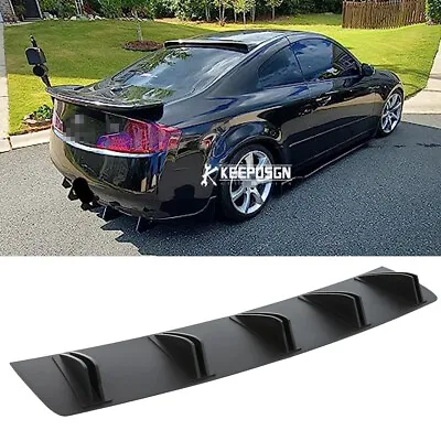 31  Shark Fin 10 Wing Lip Diffuser Rear Bumper ABS For Infiniti G35 Coupe 03-06 • $39.99