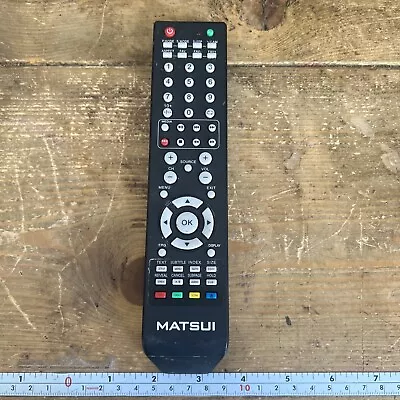 Matsui Black Portable Wireless TV Remote Control For Matsui M15DVDB19 M22DVDB19 • £9.99