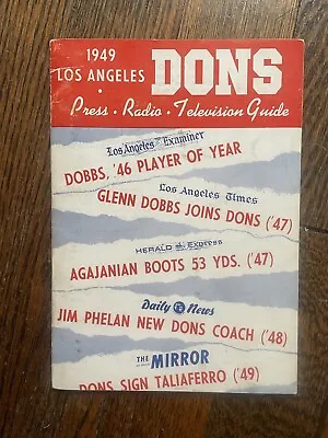 1949 LOS ANGELES DONS MEDIA GUIDE Yearbook Football Program AAFC Press Book • $75