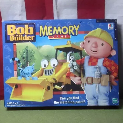 BOB THE BUILDER Memory Game PBS Kids Construction 2001 “Can We Fix It” • $9.50