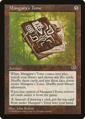 Mangara's Tome Mirage PLD Artifact Rare MAGIC THE GATHERING MTG CARD ABUGames • $3.69