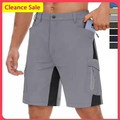 Men's Cargo Shorts 7 Pocket Combat Quick Dry Half Pants Outdoor Mountain Cycling • $23.97