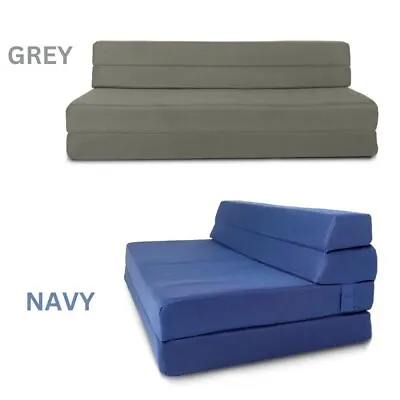 12 Cm Fold Out Foam Folding Mattress And Z Bed Sofa For Guests 100% Foam Filling • £149.99