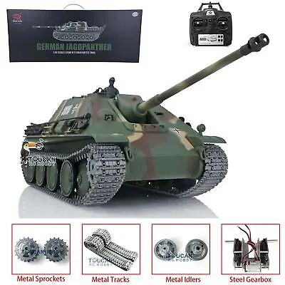 1/16 Heng Long  3869 Jagdpanther Main Battle RTR 7.0 RC Tank Metal Track Gearbox • $202.43