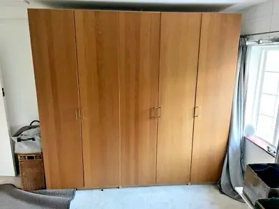 £125 • Buy Ikea PAX Wardrobes With Plain Wooden Doors