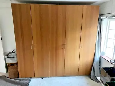 £125 • Buy Ikea PAX Wardrobes With Plain Wooden Doors