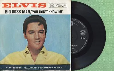 ELVIS PRESLEY / Big Boss Man You Don't ... RCA 47-9341 Press Australia 1967 VG • $25